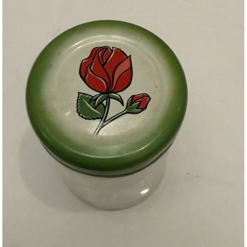 Vintage Hickory Farms Preserves 2.5 oz Ball Jar with Floral Lid - Picture 2 of 4